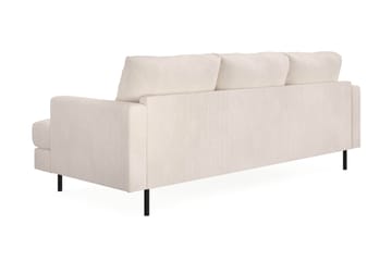 Menard Compact 3-seters Venstrevendt L-formet Divansofa i Manchester - Beige - Møbler - Sofaer - Sofaer med sjeselong - 3 seters sofa med divan