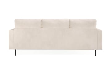 Menard Compact 3-seters Venstrevendt L-formet Divansofa i Manchester - Beige - Møbler - Sofaer - Sofaer med sjeselong - 3 seters sofa med divan