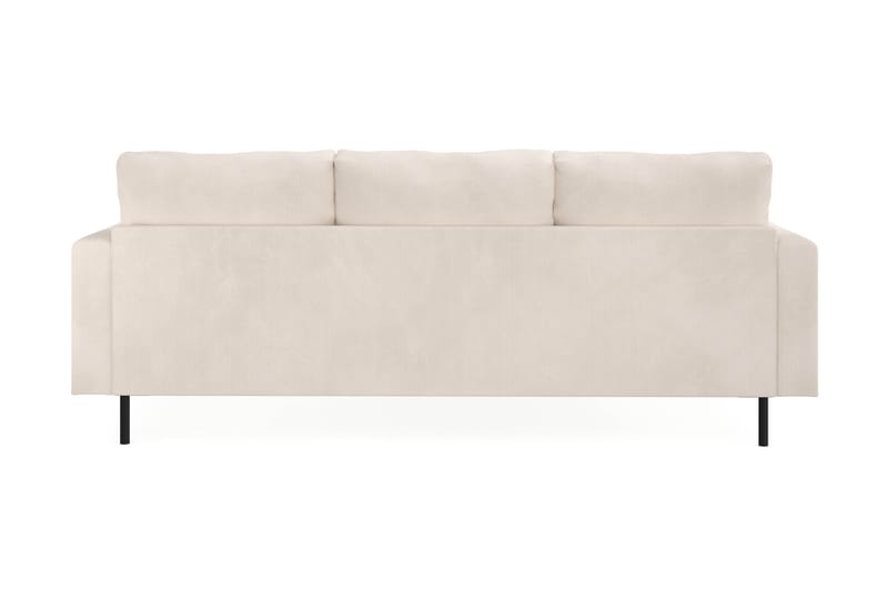 Menard Compact 3-seters Venstrevendt L-formet Divansofa i Manchester - Beige - Møbler - Sofaer - Sofaer med sjeselong - 3 seters sofa med divan