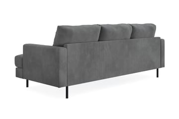 Menard Compact 3-seters Venstrevendt L-formet Divansofa i Manchester - Grå - Møbler - Sofaer - Sofaer med sjeselong - 3 seters sofa med divan