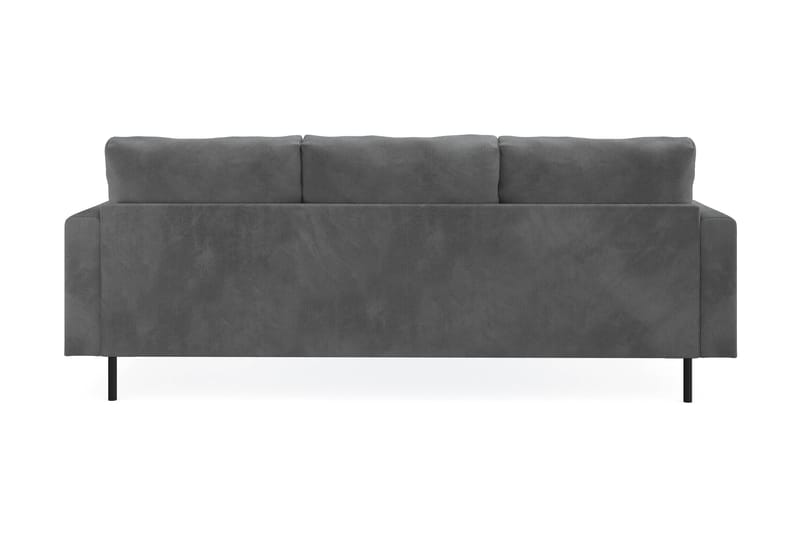 Menard Compact 3-seters Venstrevendt L-formet Divansofa i Manchester - Grå - Møbler - Sofaer - Sofaer med sjeselong - 3 seters sofa med divan