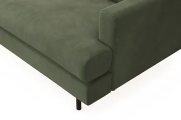 Menard Compact 3-seters Venstrevendt L-formet Divansofa i Manchester - Grønn - Møbler - Sofaer - Sofaer med sjeselong - 3 seters sofa med divan