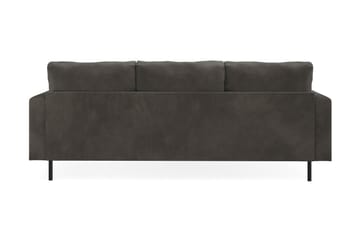 Menard Compact 3-seters Venstrevendt L-formet Divansofa i Manchester - Mørk grå - Møbler - Sofaer - Sofaer med sjeselong - 3 seters sofa med divan