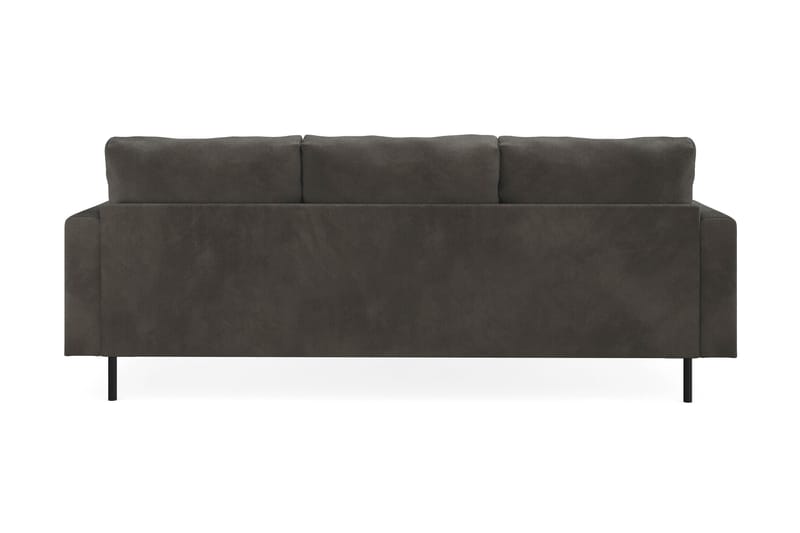Menard Compact 3-seters Venstrevendt L-formet Divansofa i Manchester - Mørk grå - Møbler - Sofaer - Sofaer med sjeselong - 3 seters sofa med divan
