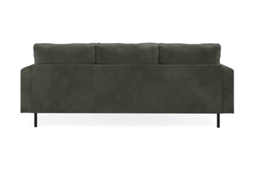 Menard Compact 3-seters Venstrevendt L-formet Divansofa i Manchester - Mørk grønn - Møbler - Sofaer - Sofaer med sjeselong - 3 seters sofa med divan