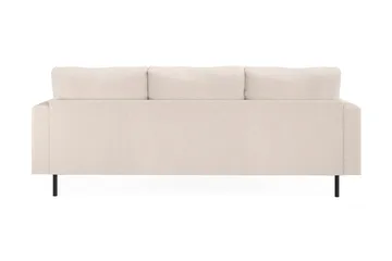 Menard Compact 3-seters Venstrevendt L-formet Divansofa i Stoff - Beige - Møbler - Sofaer - Sofaer med sjeselong - 3 seters sofa med divan