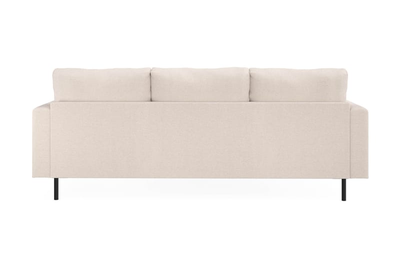 Menard Compact 3-seters Venstrevendt L-formet Divansofa i Stoff - Beige - Møbler - Sofaer - Sofaer med sjeselong - 3 seters sofa med divan