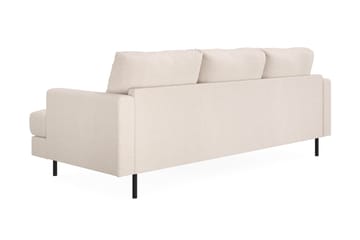 Menard Compact 3-seters Venstrevendt L-formet Divansofa i Stoff - Beige - Møbler - Sofaer - Sofaer med sjeselong - 3 seters sofa med divan