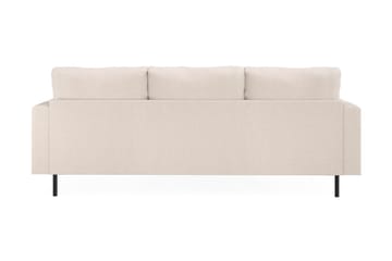 Menard Compact 3-seters Venstrevendt L-formet Divansofa i Stoff - Beige - Møbler - Sofaer - Sofaer med sjeselong - 3 seters sofa med divan