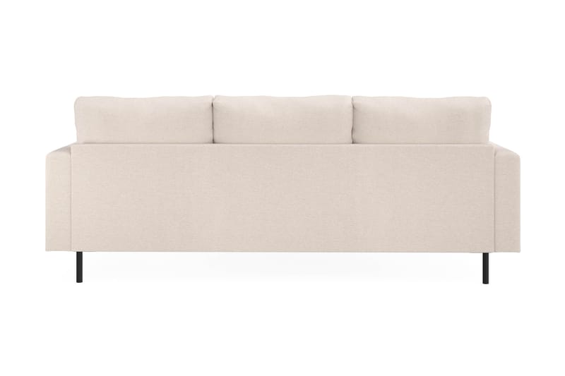 Menard Compact 3-seters Venstrevendt L-formet Divansofa i Stoff - Beige - Møbler - Sofaer - Sofaer med sjeselong - 3 seters sofa med divan