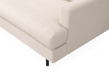 Menard Compact 3-seters Venstrevendt L-formet Divansofa i Stoff - Beige - Møbler - Sofaer - Sofaer med sjeselong - 3 seters sofa med divan