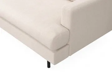 Menard Compact 3-seters Venstrevendt L-formet Divansofa i Stoff - Beige - Møbler - Sofaer - Sofaer med sjeselong - 3 seters sofa med divan