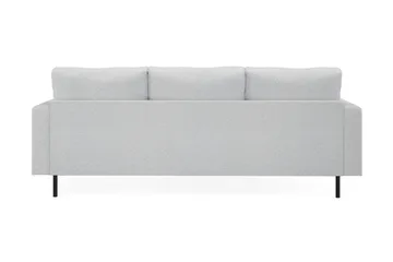 Menard Compact 3-seters Venstrevendt L-formet Divansofa i Stoff - Lys grå - Møbler - Sofaer - Sofaer med sjeselong - 3 seters sofa med divan