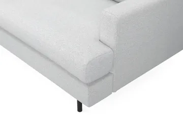 Menard Compact 3-seters Venstrevendt L-formet Divansofa i Stoff - Lys grå - Møbler - Sofaer - Sofaer med sjeselong - 3 seters sofa med divan