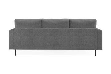 Menard Compact 3-seters Venstrevendt L-formet Divansofa i Stoff - Mørk grå - Møbler - Sofaer - Sofaer med sjeselong - 3 seters sofa med divan