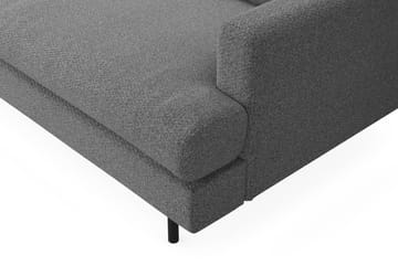 Menard Compact 3-seters Venstrevendt L-formet Divansofa i Stoff - Mørk grå - Møbler - Sofaer - Sofaer med sjeselong - 3 seters sofa med divan