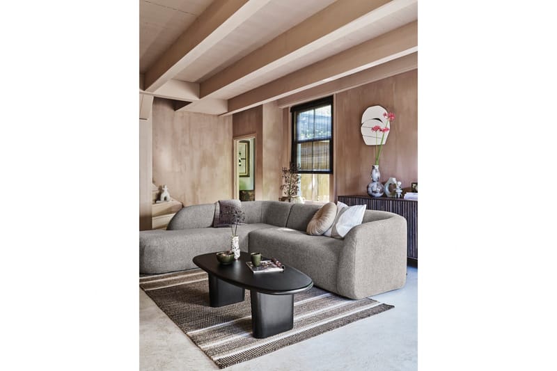 Mooli Sofa med Sjeselong 3-seter - Grå - Møbler - Sofaer - Sofaer med sjeselong - 3 seters sofa med divan