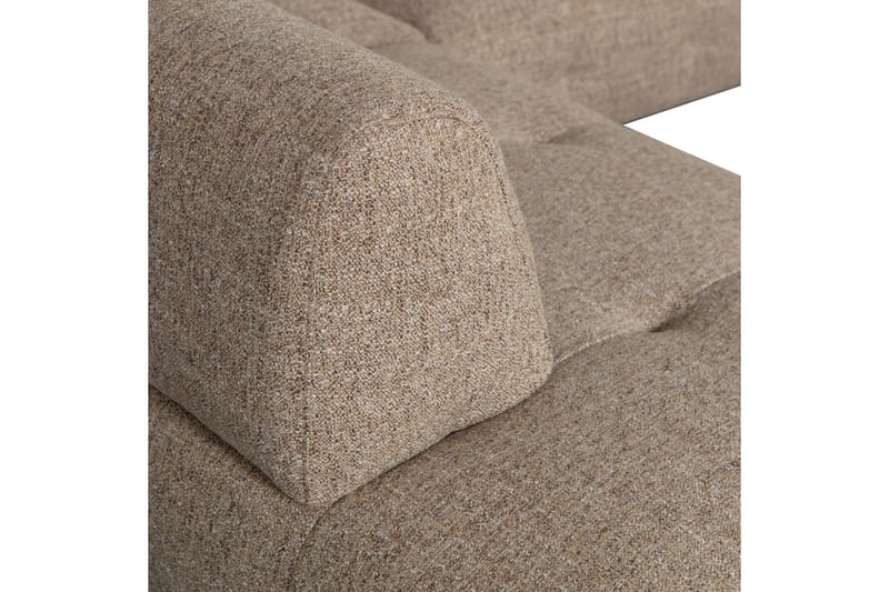 Ranta Sofa med Sjeselong 3-seter - Brun - Møbler - Sofaer - Sofaer med sjeselong - 3 seters sofa med divan