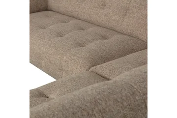 Ranta Sofa med Sjeselong 3-seter - Brun - Møbler - Sofaer - Sofaer med sjeselong - 3 seters sofa med divan