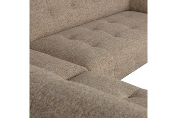 Ranta Sofa med Sjeselong 3-seter - Brun - Møbler - Sofaer - Sofaer med sjeselong - 3 seters sofa med divan