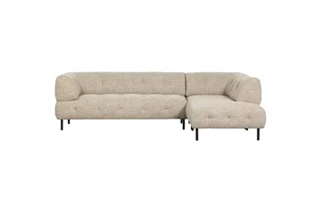 Ranta Sofa med Sjeselong 3-seter - Naturmelange - Møbler - Sofaer - Sofaer med sjeselong - 3 seters sofa med divan