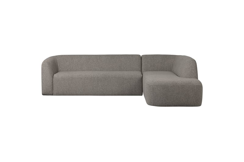 Sofa med chaiselong Mooli 3-seter - Grå - 3 seters sofa med divan - Sofaer med sjeselong