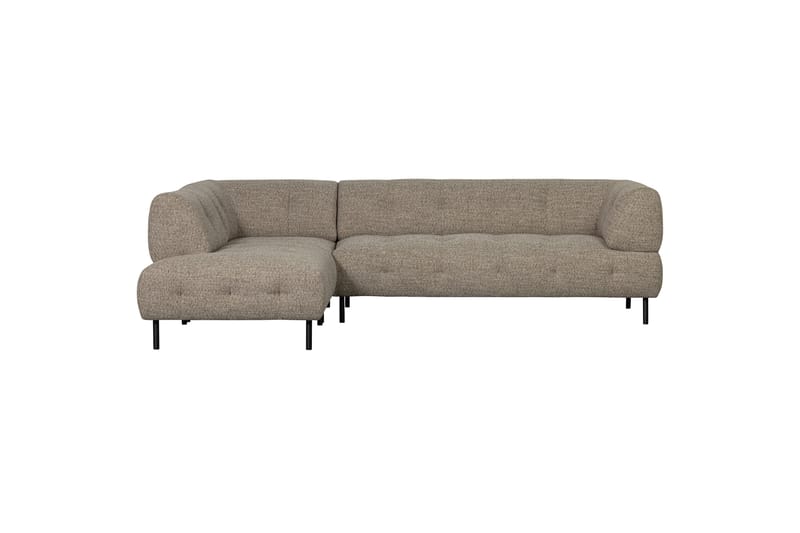 Sofa med sjeselong Kuusirant 3-seter - Brun - 3 seters sofa med divan - Sofaer med sjeselong