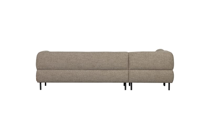 Sofa med sjeselong Kuusirant 3-seter - Brun - 3 seters sofa med divan - Sofaer med sjeselong