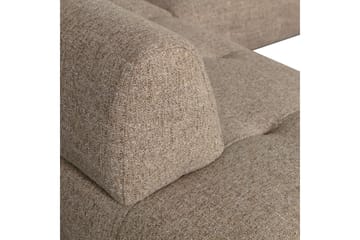 Sofa med sjeselong Kuusirant 3-seter - Brun - Møbler - Sofaer - Sofaer med sjeselong - 3 seters sofa med divan