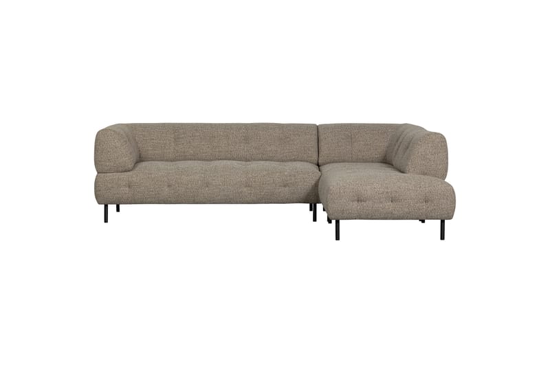 Sofa med sjeselong Kuusirant 3-seter - Brun - 3 seters sofa med divan - Sofaer med sjeselong