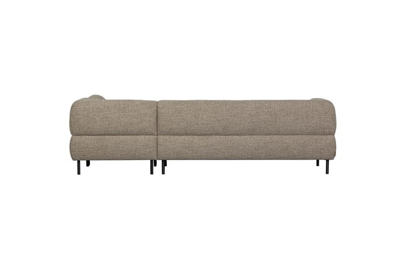 Sofa med sjeselong Kuusirant 3-seter - Brun - 3 seters sofa med divan - Sofaer med sjeselong