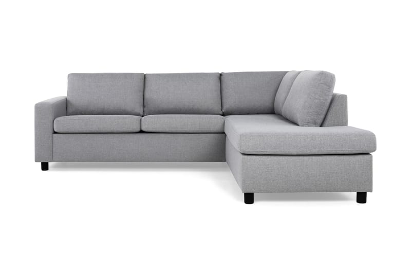 Sofa Nevada 2,5-seter med Sjeselong Høyre - Lysgrå - 3 seters sofa med divan - Sofaer med sjeselong