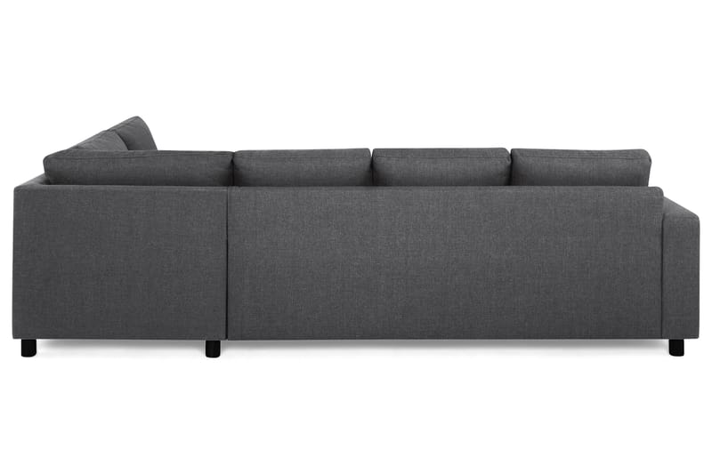 Sofa Nevada 3-seter med Sjeselong Høyre - Mørkgrå - 3 seters sofa med divan - Sofaer med sjeselong