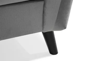 Trend 4-seters Høyrevendt L-formet Sjeselongsofa i Fløyel - Lysegrå - Møbler - Sofaer - Sofaer med sjeselong - 4 seters sofa med divan