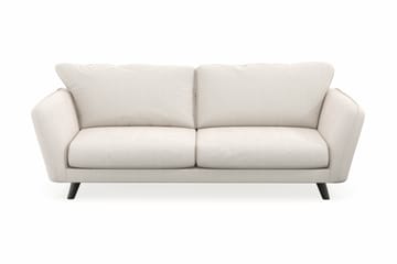 Trend Lyx 3-seters Fløyelssofa - Kremhvit - Møbler - Sofaer - Sofaer med sjeselong - 3 seters sofa med divan
