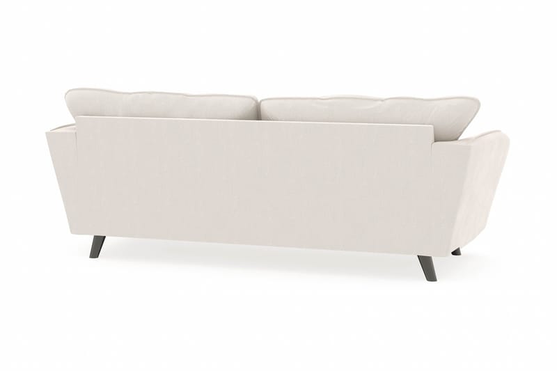 Trend Lyx 3-seters Fløyelssofa - Kremhvit - Møbler - Sofaer - 3 seter sofa