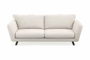 Trend Lyx 3-seters Fløyelssofa - Kremhvit - Møbler - Sofaer - 3 seter sofa