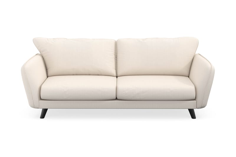 Trend Lyx 3-seters Manchestersofa - Beige - Møbler - Sofaer - Sofaer med sjeselong - 3 seters sofa med divan