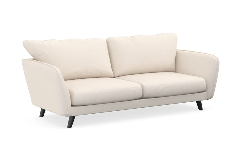 Trend Lyx 3-seters Manchestersofa - Beige - Møbler - Sofaer - Sofaer med sjeselong - 3 seters sofa med divan