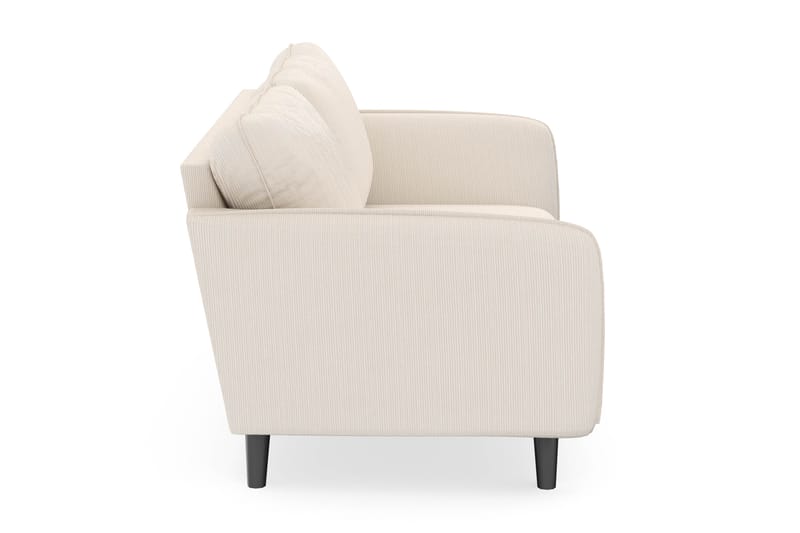 Trend Lyx 3-seters Manchestersofa - Beige - Møbler - Sofaer - Sofaer med sjeselong - 3 seters sofa med divan