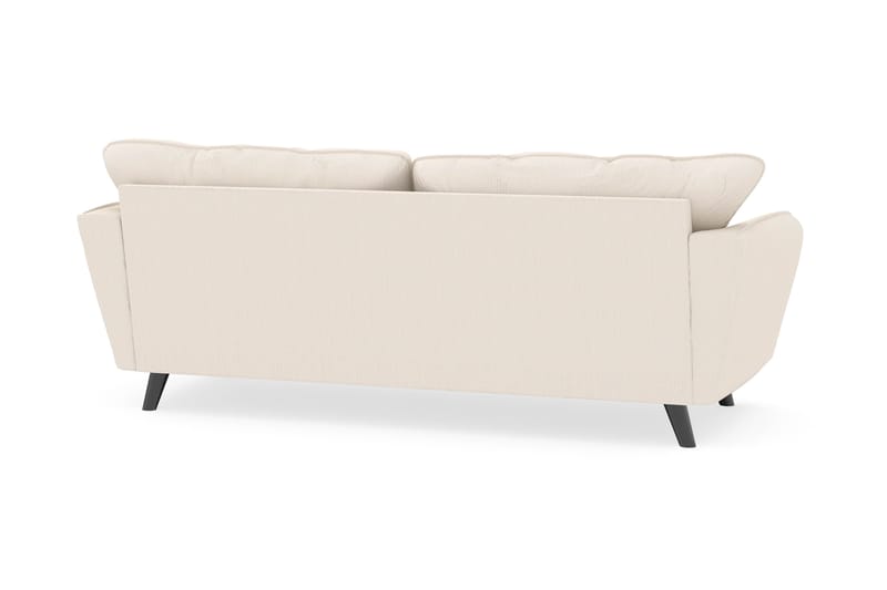 Trend Lyx 3-seters Manchestersofa - Beige - Møbler - Sofaer - Sofaer med sjeselong - 3 seters sofa med divan