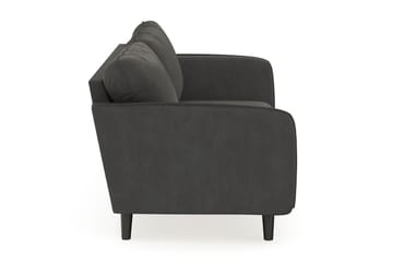 Trend Lyx 3-seters Manchestersofa - Mørk grå - Møbler - Sofaer - Sofaer med sjeselong - 3 seters sofa med divan