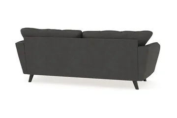 Trend Lyx 3-seters Manchestersofa - Mørk grå - Møbler - Sofaer - 3 seter sofa