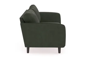 Trend Lyx 3-seters Manchestersofa - Mørkegrønn - Møbler - Sofaer - 3 seter sofa