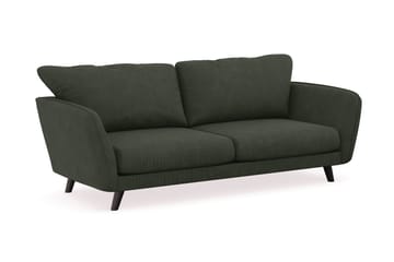 Trend Lyx 3-seters Manchestersofa - Mørkegrønn - Møbler - Sofaer - Sofaer med sjeselong - 3 seters sofa med divan