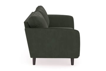 Trend Lyx 3-seters Manchestersofa - Mørkegrønn - Møbler - Sofaer - Sofaer med sjeselong - 3 seters sofa med divan