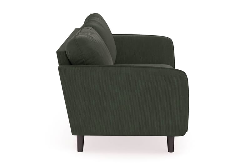 Trend Lyx 3-seters Manchestersofa - Mørkegrønn - Møbler - Sofaer - Sofaer med sjeselong - 3 seters sofa med divan