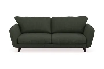 Trend Lyx 3-seters Manchestersofa - Mørkegrønn - Møbler - Sofaer - 3 seter sofa