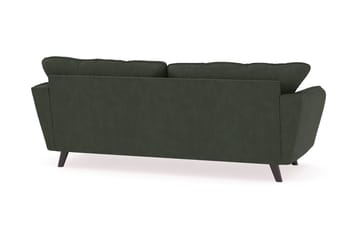 Trend Lyx 3-seters Manchestersofa - Mørkegrønn - Møbler - Sofaer - 3 seter sofa