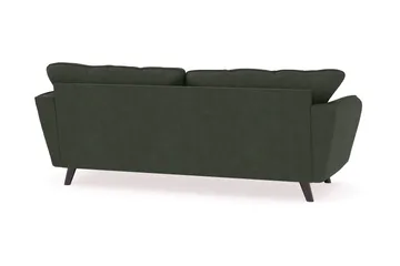 Trend Lyx 3-seters Manchestersofa - Mørkegrønn - Møbler - Sofaer - 3 seter sofa